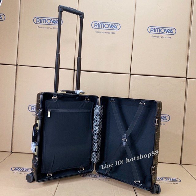 Gucci古馳古奇鋁合金旅行箱 GUCCl專利雙排萬向靜音飛機輪拉杆箱 gdx1243